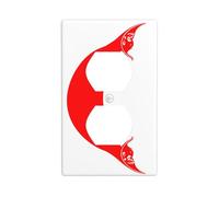 Rapa NUI Flag Outlet Copertura Interruttore Luce Copertura Decorativa 1 Gang Piastra da Parete per Cucina Camera Bagno Dimensioni 7x11,4 cm