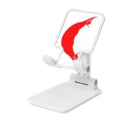 Rapa Nui Flag Supporto per cellulare pieghevole ad angolo regolabile in altezza Supporto per cellulare portatile da tavolo compatibile con tutti gli smartphone, stile bianco