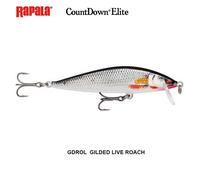 Rapala - Countdown Fishing Elite Balsa Construction - Allento Flusso d'acqua dolce - 1,2 m a profondità singola - dimensione 9,5 cm / 14g - Made in Estonia - Roach vivi dorato