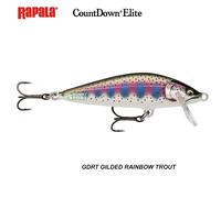 RAPALA ELITE CDE 95 COUNTDOWN SINKING - GDRT GILDED RAINBOW TROUT SPINNING TROTA