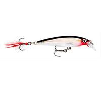 Rapala Esca con Ami N. 6/7, 0.9-1.5m di Profondità di Nuoto, 8cm Dimensioni, Argento