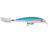 Rapala Esca con Ganci N. 4/5, Profondità di Nuoto 1.2-1.8m, 10cm Dimensioni, Blu Argento