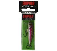 Rapala - Esca da Pesca Artificiale Spinning CountDown - Esca di Simulazione per Pesca in Acqua Dolce in Legno di Balsa - Prof. Nuoto 0.9-1.8m - 5cm/5g - Prodotta in Estonia - Artistic Rainbow Trout