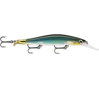 Rapala - Esca da Pesca Artificiale Spinning RipStop Deep - Esca di Simulazione per Pesca in Acqua Dolce e Profonda con Doppio Labbro - Prof. di Nuoto 2.4-2.9m - 12cm/15g - Prodotta in Estonia - Carbon