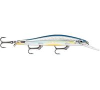 Rapala - Esca da Pesca Artificiale Spinning RipStop Deep - Esca di Simulazione per Pesca in Acqua Dolce e Profonda con 2 Labbra - Prof. di Nuoto 2.4-2.9m - 12cm/15g - Prodotta in Estonia - Elite Blue