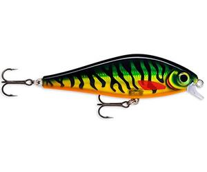 Rapala - Esca da Pesca Artificiale Spinning Super Shadow Rap - Esca di Simulazione per Acqua Dolce con Labbro d'Immersione - Profondità Nuoto 0.9-1.2m - 11cm/38g - Prodotta in Estonia - Hot Tiger Pike