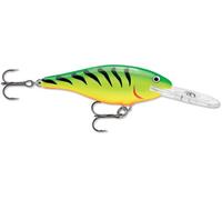 Rapala, Esca da pesca classica, Shallow Shad Rap, dimensioni: 9 cm/12 g, Esca galleggiante per acqua dolce, profondità di nuoto: 1,8-2,4 m, attrezzo da pesca con struttura in balsa, argento S