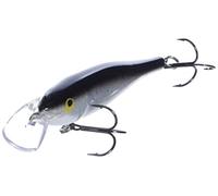 Rapala, Esca da pesca classica, Shallow Shad Rap, dimensioni: 9 cm/12 g, Esca galleggiante per acqua dolce, profondità di nuoto: 1,8-2,4 m, attrezzo da pesca con struttura in balsa, argento S