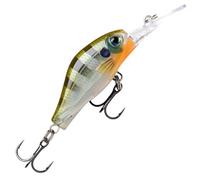 Rapala - Esca da pesca Shadow Rap Fat Jack - Costruzione in plastica - Esca pesca d'acqua dolce galleggiante - Profondità di nuoto 3 m - Dimensione 4 cm / 4 g - Made in Estonia - Matte Black UV