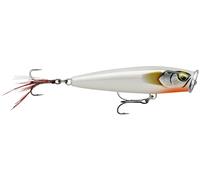Rapala Esca da pesca Skitter Pop Elite, 7,5 cm/10 g, esca galleggiante per acqua dolce e salata, profondità di nuoto: superficie, materiale con costruzione in balsa, fantasma in vetro dorato gDggH