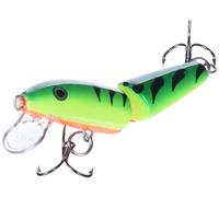 Rapala, Esca da pesca snodata classica, dimensioni: 7 cm/4 g, esca galleggiante per acqua dolce, profondità di nuoto: 1,2-1,8 m, attrezzatura da pesca in balsa, Fire Tiger FT