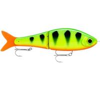 Rapala, Esca da pesca Super Shadow Rap glide, Dimensioni: 11 cm/45 g, Esca affondante per acqua dolce, Profondità di nuoto: variabile, Attrezzatura da pesca in plastica, Fire Tiger FT