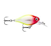 Rapala, Esca da pesca X-Light Crank Mid Runner, dimensioni: 3,5 cm/4 g, esca galleggiante per acqua dolce, profondità di nuoto: 1,8-2,1 m, attrezzo da pesca in plastica, Clown CLN