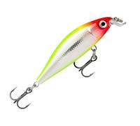 Rapala Esca da pesca X-Light Minnow, dimensioni: 5 cm/4 g, esca affondante per acqua dolce, profondità di nuoto: 0,6-0,9 m, attrezzo da pesca in plastica, Clown CLN