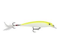 Rapala, Esca da pesca X-Rap, dimensioni: 8 cm/7 g, esca galleggiante per acqua dolce e salata, profondità di nuoto: 0,9-1,5 m, materiale con struttura in plastica, Colore Fluorescente