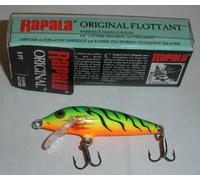 Rapala F05FT 2" Minnow Galleggiante 2 No 10 Ganci Tripli Fire Tiger