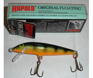 Rapala F07P 2-3/4" Minnow Galleggiante 2 No 8 Ami Tripli Persico