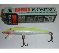 Rapala F9SFC 3-1/2" Minnow Galleggiante Argento Fluorescente Chartreuse