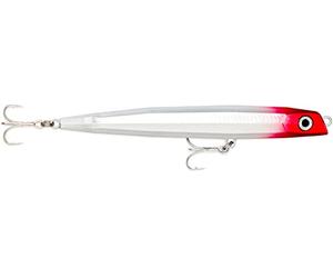 Rapala - Flash -x Edilizia in plastica da dardo ad esca da pesca - Flusso di mare Lurer - Profondità di nuoto variabile - dimensione 14 cm / 42G - Made in Estonia - testa rossa
