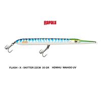 RAPALA FLASH X SKITTER HDWHU WAHOO ARTIFICIALE SPINNING PESCE SERRA GR 35 CM 22