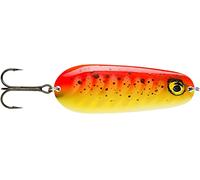 Rapala - Nauvo LURE DI PESCA - Costruzione in metallo - Pesca mare e pesca d'acqua dolce - Profondità di nuoto variabile - Dimensioni 9.5 cm / 37G - Prodotto in Estonia - Gold Florescent Rosso