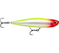 Rapala Precision Xtreme Pencil, esca da pesca, dimensioni: 10,7 cm/21 g, esca galleggiante per mare, profondità di nuoto: superficie, attrezzo da pesca in plastica, Clown CLN