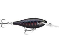 Rapala - Shad rap pesca ad esca Balsa costruzione (senza piombo) - esca in acqua dolce galleggiante - profondità di nuoto di 3,3 m - dimensioni 7,5 cm / 12g - fatto in Estonia - Gilded Night Aurora