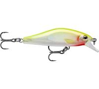 RAPALA - Shadow Rap Solid shad pesca pesca - costruzione in plastica - esca d'acqua dolce - profondità nuoto 0.9-1,2m - taglia 5 cm / 5,5 g - realizzato in Estonia - Chartreuse fluorescente argento