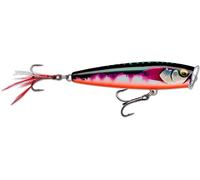 Rapala - skitter pop élite balsa pesca ad esca (piombo -greco) - esca Mer e acqua fresca galleggiante - profondità di nuoto di superficie - taglia 9,5 cm / 17g - Made in Estonia - Tomano dorato