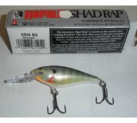 Rapala SR5BG 2-1/4" Shad Rap 1/8 Oz Blue Gill