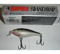 Rapala SSR5S Minnow Crankbait Shad Superficiale 3/16 Oz Argento 2-1/2"