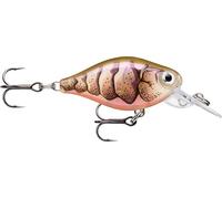 Rapala - X -light manovella a ginnastica mid runner pellicola in plastica esca - esca senza diluvio d'acqua - stato di spettacolo 1,8 m - taglia 3,5 cm / 4g - fatto in Estonia - Purple Grawn UV