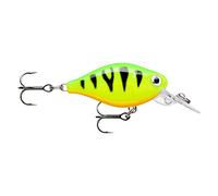 Rapala - X -light manovella a ginnastica mid runner pellicola in plastica esca - inondazione dell'acqua senza esca - Avvio morto 1,8 m - dimensioni 3,5 cm / 4g - Made in Estonia - Tiger del fuoco