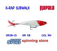 RAPALA XRAP SUBWALK XRSB-15 COL. RH RED HEAD WALKING THE DOG 58 GR SPINNING