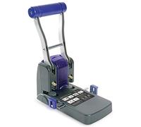 Rapesco 0247 Germ-Savvy Antibatterico, ECO P1100 Perforatrice per Alti Spessori, Capacità di 100 Fogli, Grigio