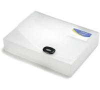 Rapesco 0711 Cartella Scatola Porta Progetti Rigida, Dorso 40 mm, A4, Trasparente