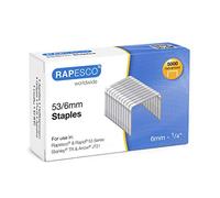 Rapesco 0749 Punti Galvanizati 53/6 mm, Confezione da 5000
