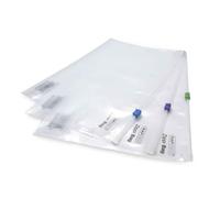 Rapesco 0796 Buste con Chiusura a Zip in Plastica, A4+, Trasparente, Confezione da 25
