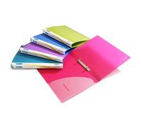 Rapesco 0799 Raccoglitore a 2 Anelli 15 mm, A4, Colori Assortiti Trasparenti, tr