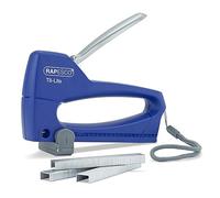 Rapesco 0955 Germ-Savvy Antibatterico, T8-Lite Fissatrice con 300 Punti di Tipo 13/6mm, Blue/Cromo