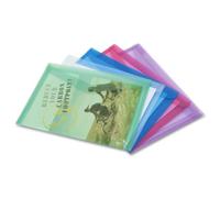 Rapesco 1041 ECO Busta Portadocumenti, A3, Colori Assortiti, Confezione da 5