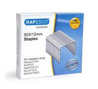 Rapesco 1238 Punti Galvanizzati 923/12 mm, Tipo 23, Confezione da 1000