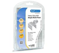 Rapesco 1246 Punti Galvanizzati Professionali Tipo 923 Misure Assortite 8, 10, 12 e 13 mm, Confezione da 3200