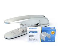 Rapesco 1279 Set Ufficio, Cucitrice Zero-01L e 5000 Punti 26/8 mm, Argento