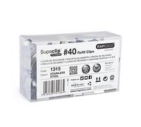 Rapesco 1315 Supaclip 40 Mollette di Ricarica in Acciaio Inossidabile, Confezione da 350