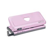 Rapesco 1322 Perforatrice a 6 Fori Regolabile, Capacita 10 Fogli, Rosa