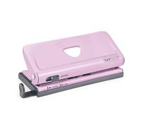Rapesco 1322 Perforatrice a 6 Fori Regolabile, Capacita 10 Fogli, Rosa