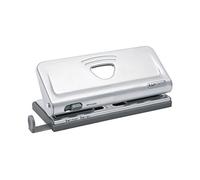Rapesco 1344 Perforatrice a 6 Fori Regolabile, Capacita 10 Fogli, Argento