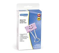 Rapesco 1352 Molle/Clips Fermacarte Divertenti 32 mm, Rosa, Confezione da 20