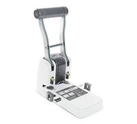 Rapesco Perforatrice a 2 fori 1404 ECO P1100 – Antibatterica, Capacità 100 fogli, Bianco